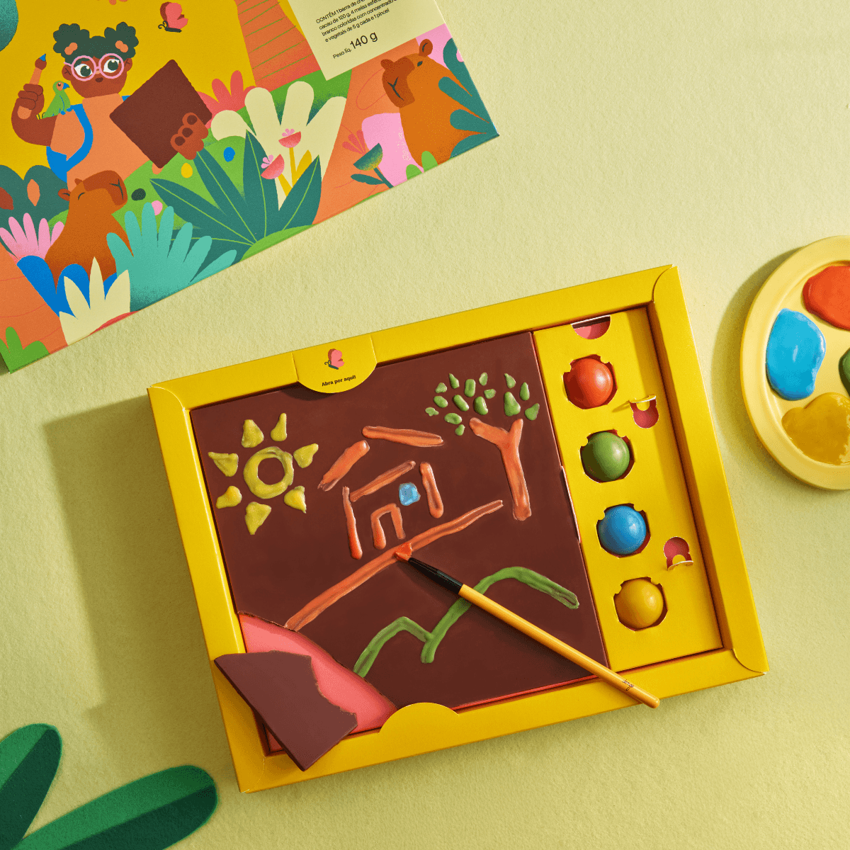 Lousa Infantil de Chocolate Para Colorir |140g - Foto 2